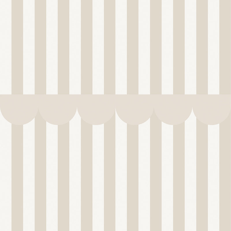 Tapeta w paski SIMPLE Rustic Beige White