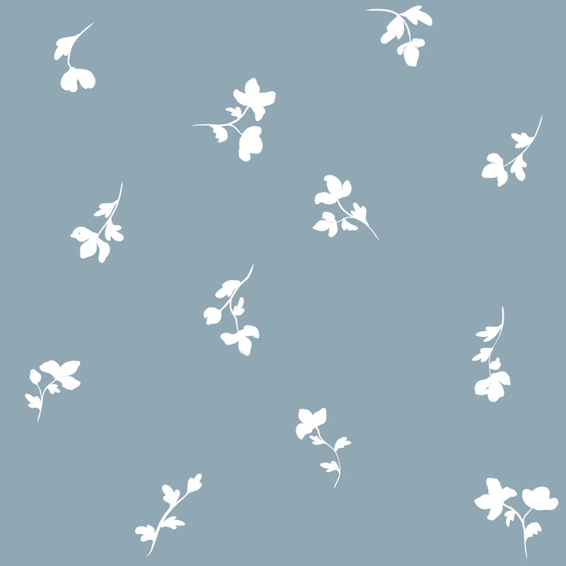 Tapeta w mini kwiatuszki Paris flowers blue