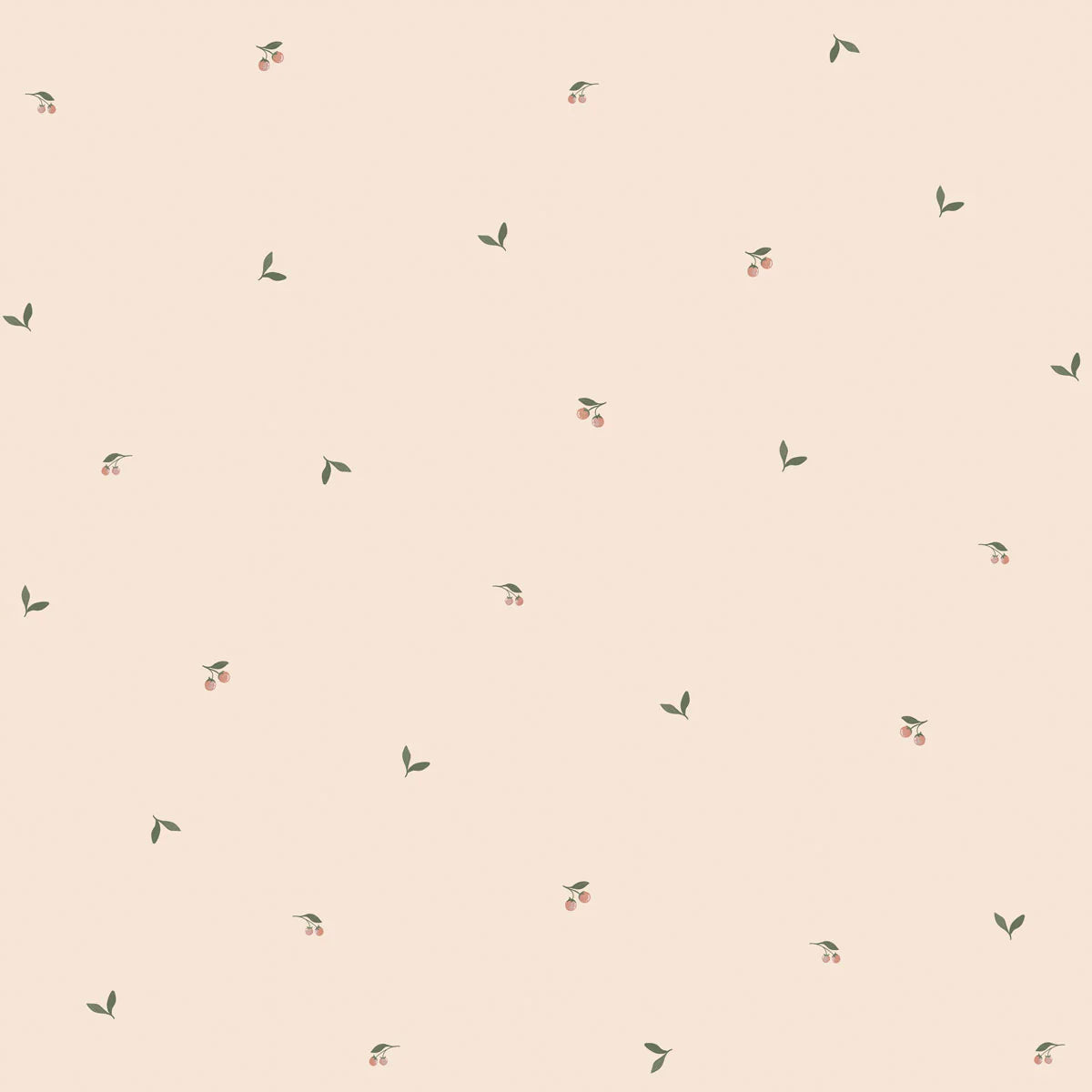 Tapeta w drobne owoce i listki Dreamy leaves