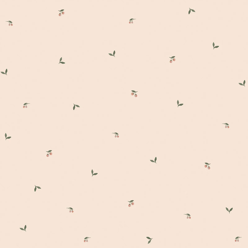 Tapeta w drobne owoce i listki Dreamy leaves