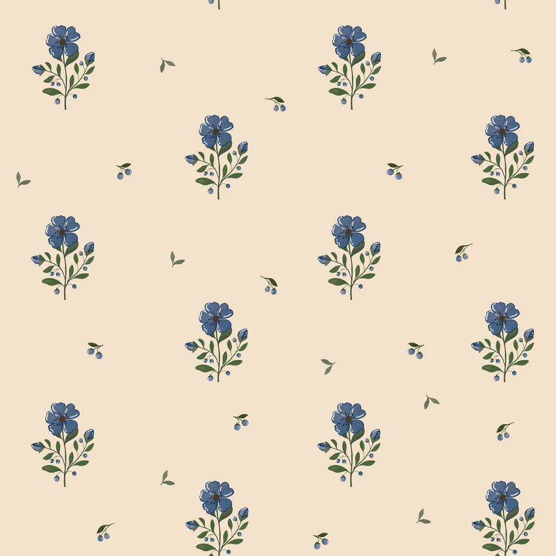 Tapeta w drobne kwiatuszki Dreamy vintage flowers