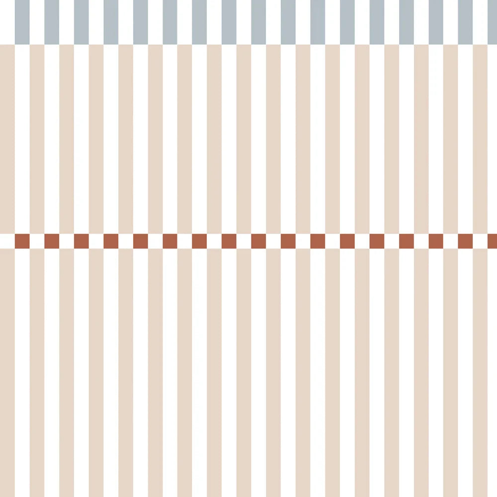 Tapeta Stripes Nostalgia Beige Blue