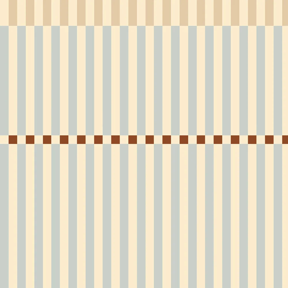 Tapeta Stripes Nostalgia Beige Blue Vintage
