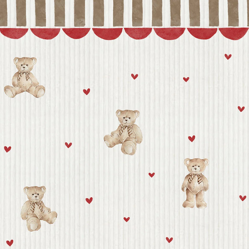 Tapeta Teddy Bears with Ornament