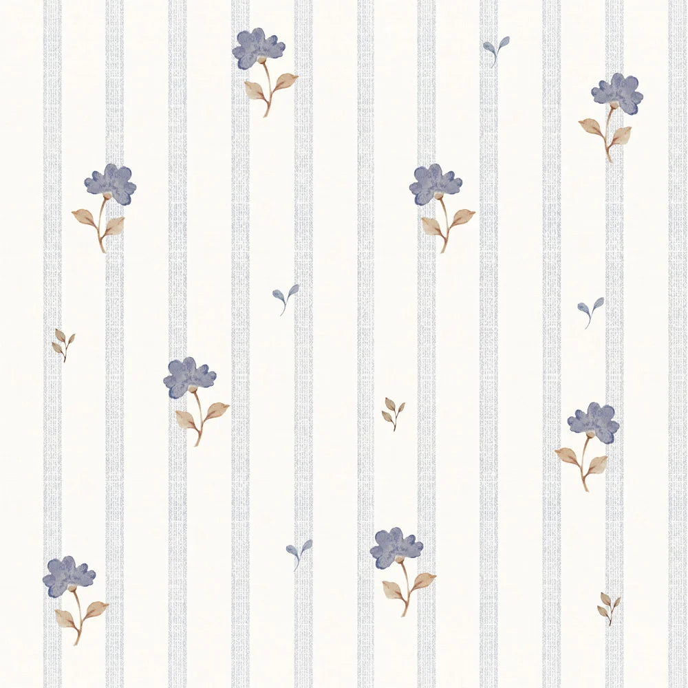 Tapeta Delicate retro flowers