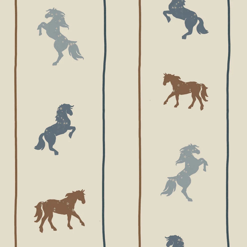 Tapeta Delicate horses with stars