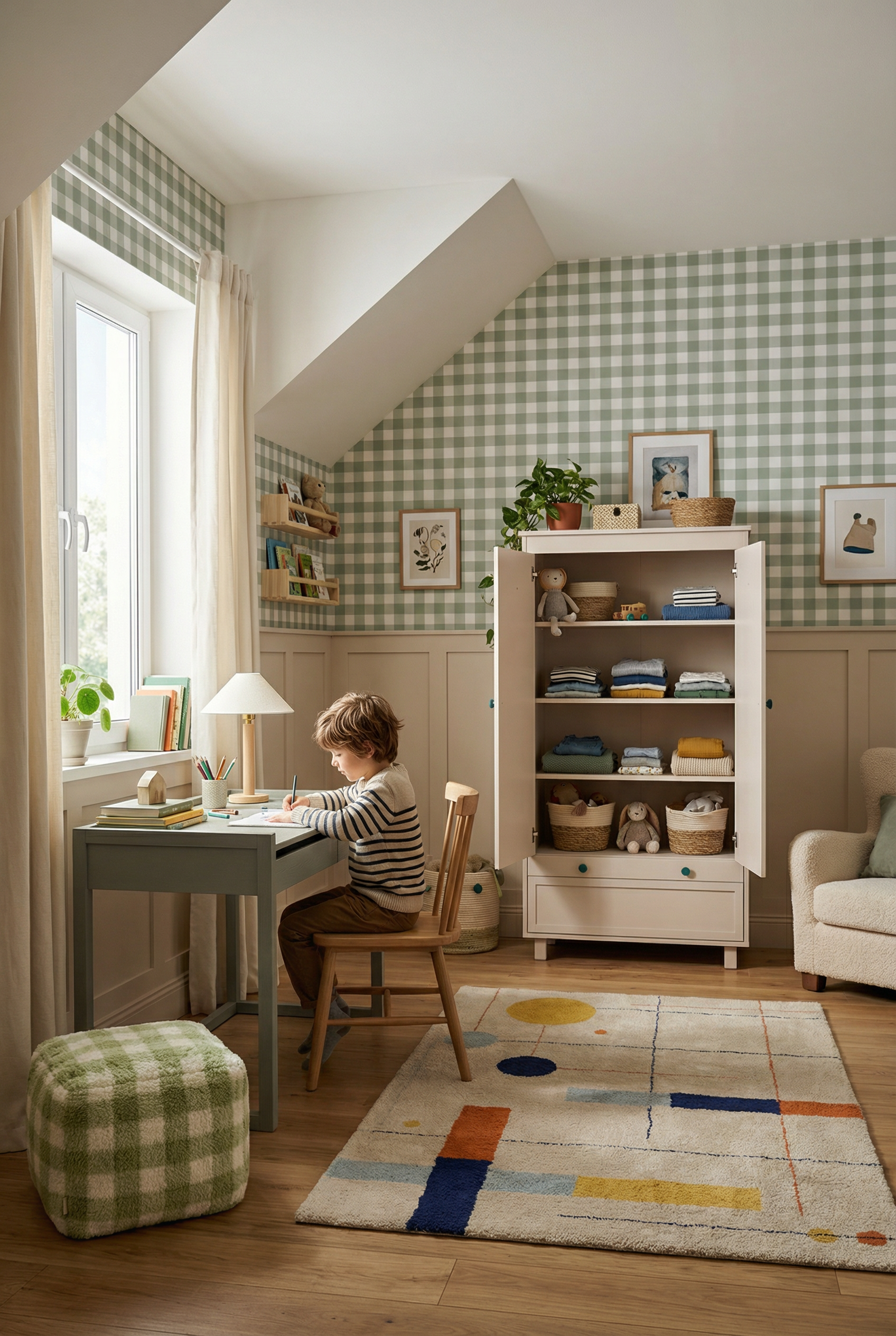 aranżacja pokoju chłopca z biurkiem Tweens