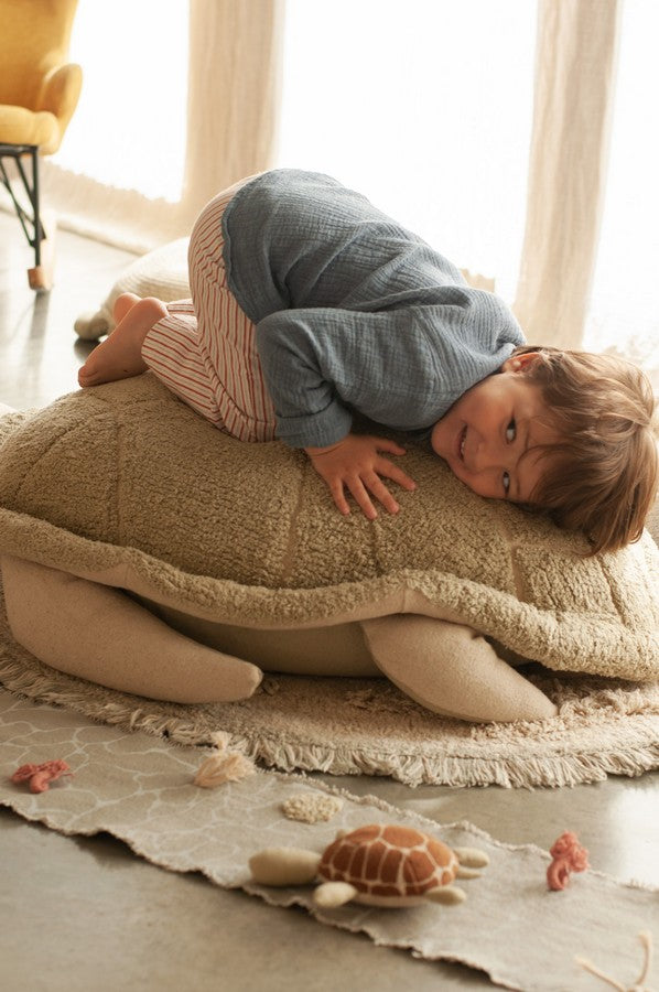 Puf do pokoju dziecka "Pani żółw"