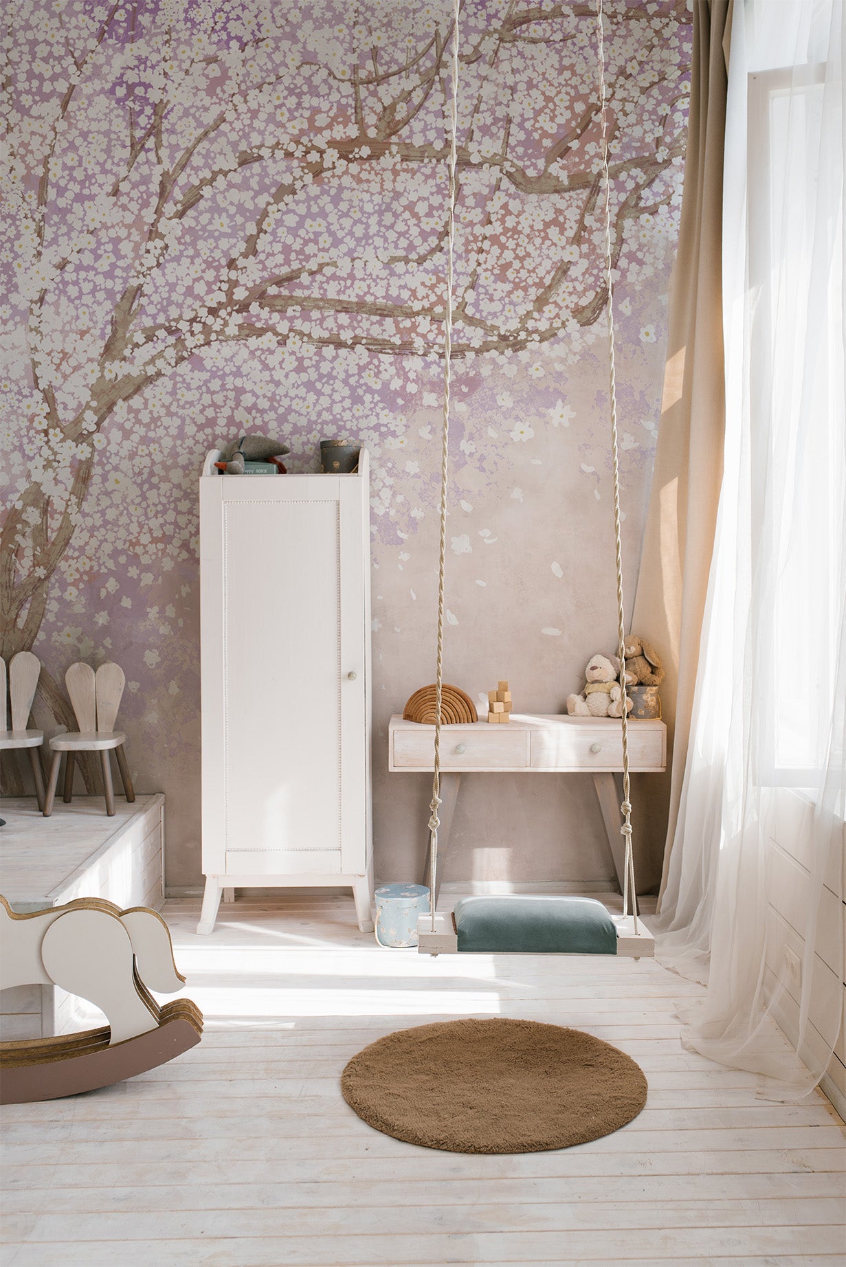 Tapeta japońskie drzewo róż