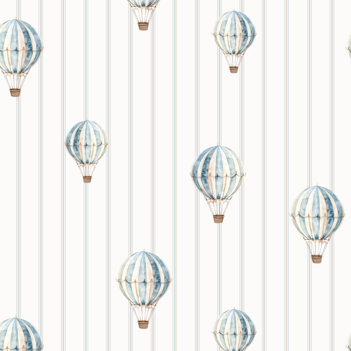 Tapeta niebieskie balony