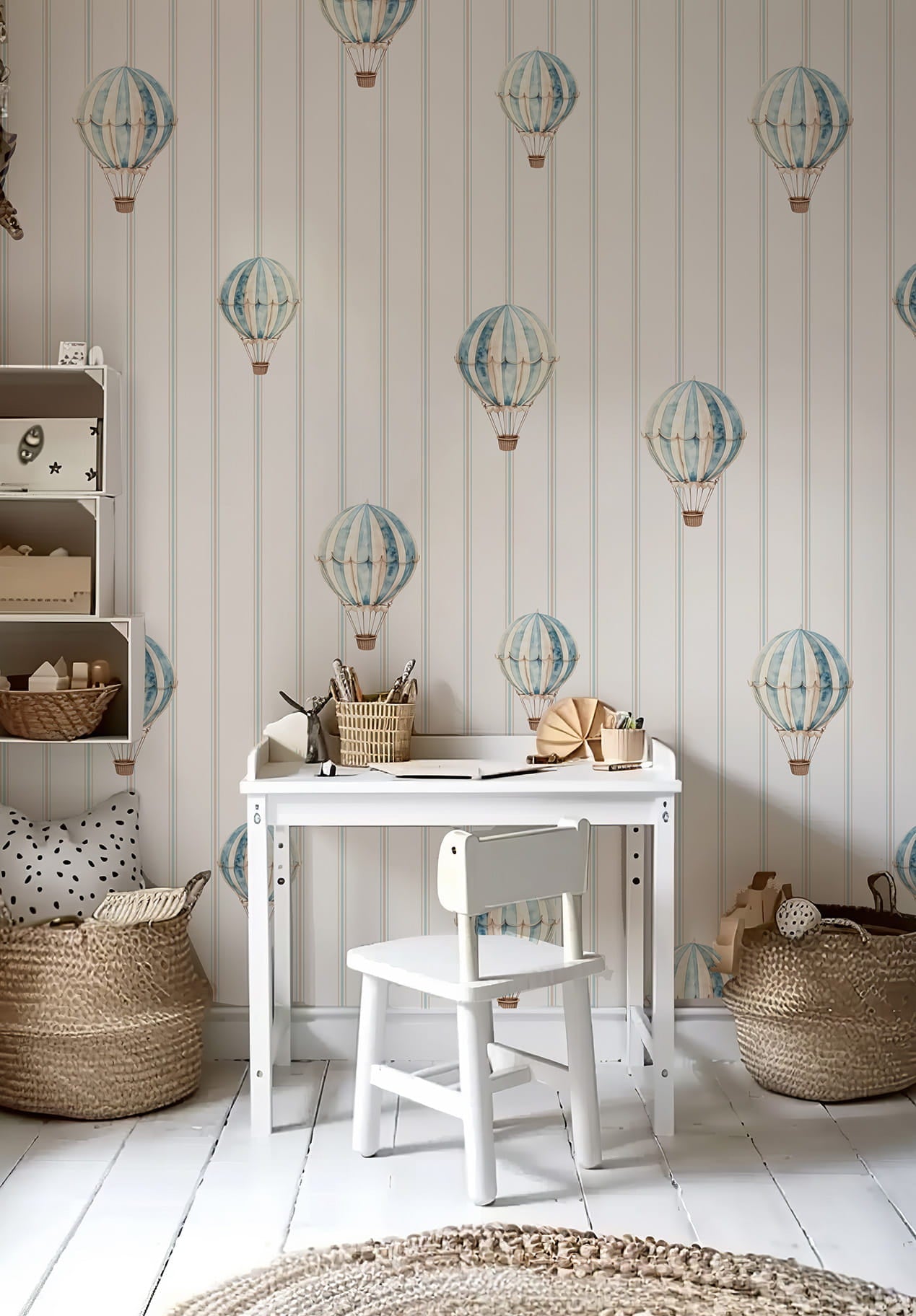 Tapeta niebieskie balony
