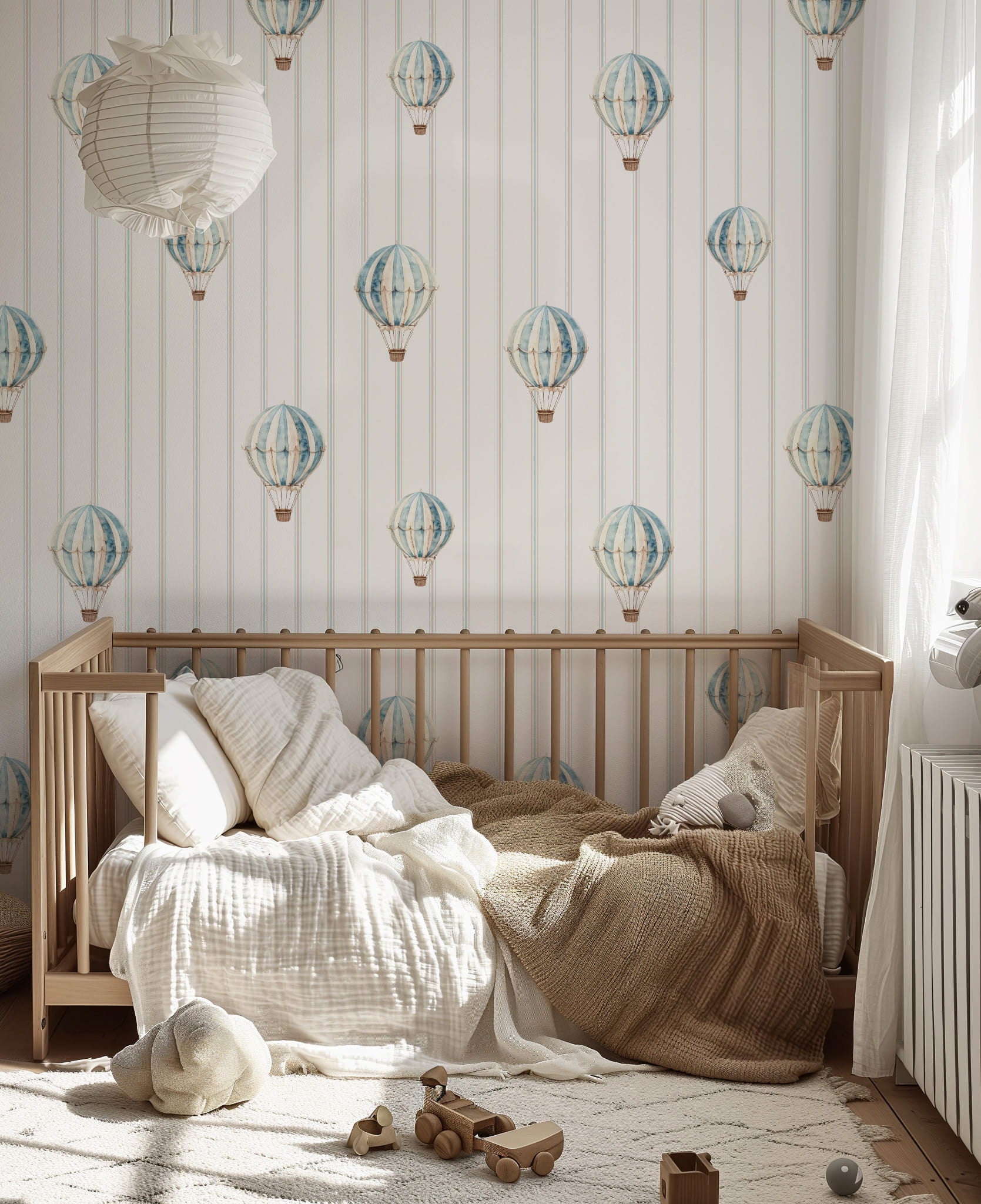 Tapeta niebieskie balony