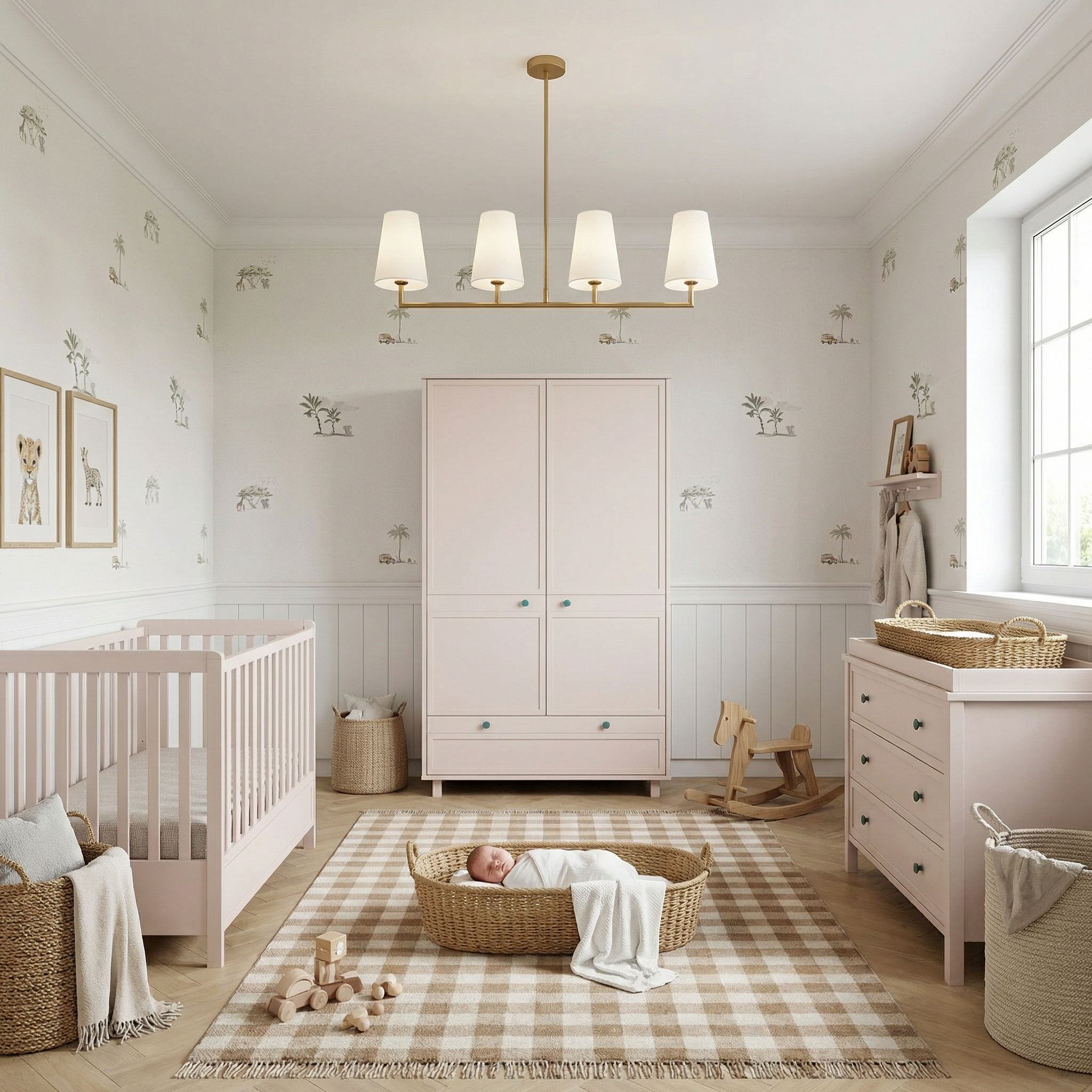 pokój dziecięcy z motywem safari