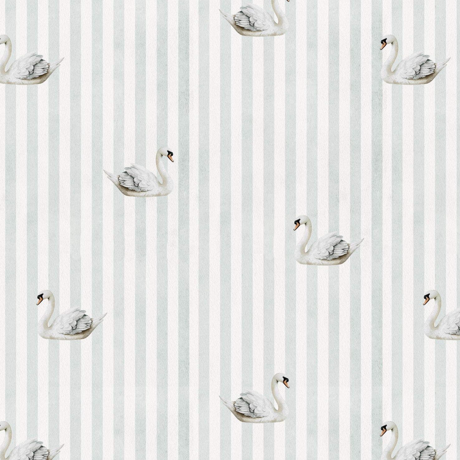 Tapeta łabędzie na paskach