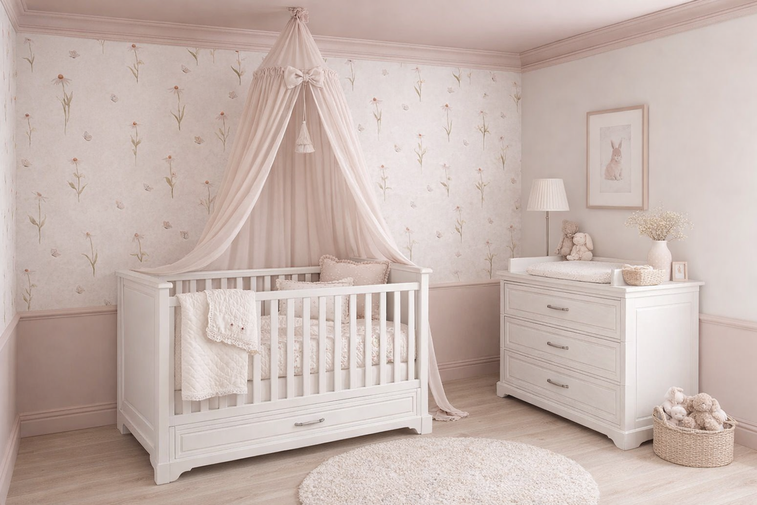 Łóżeczko niemowlęce z szufladą i funkcją tapczanika 140x70 cm Melody