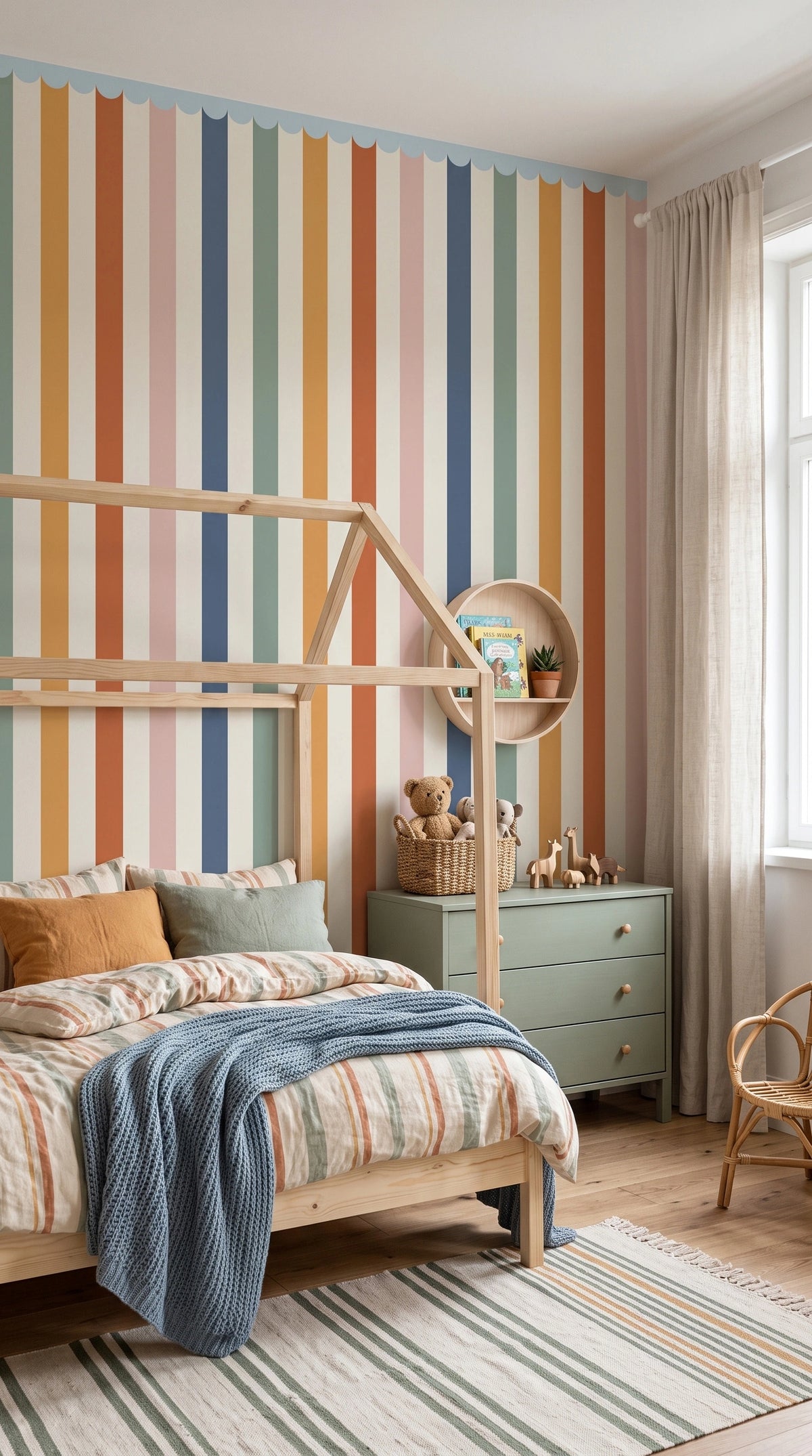 Tapeta funky paski rainbow