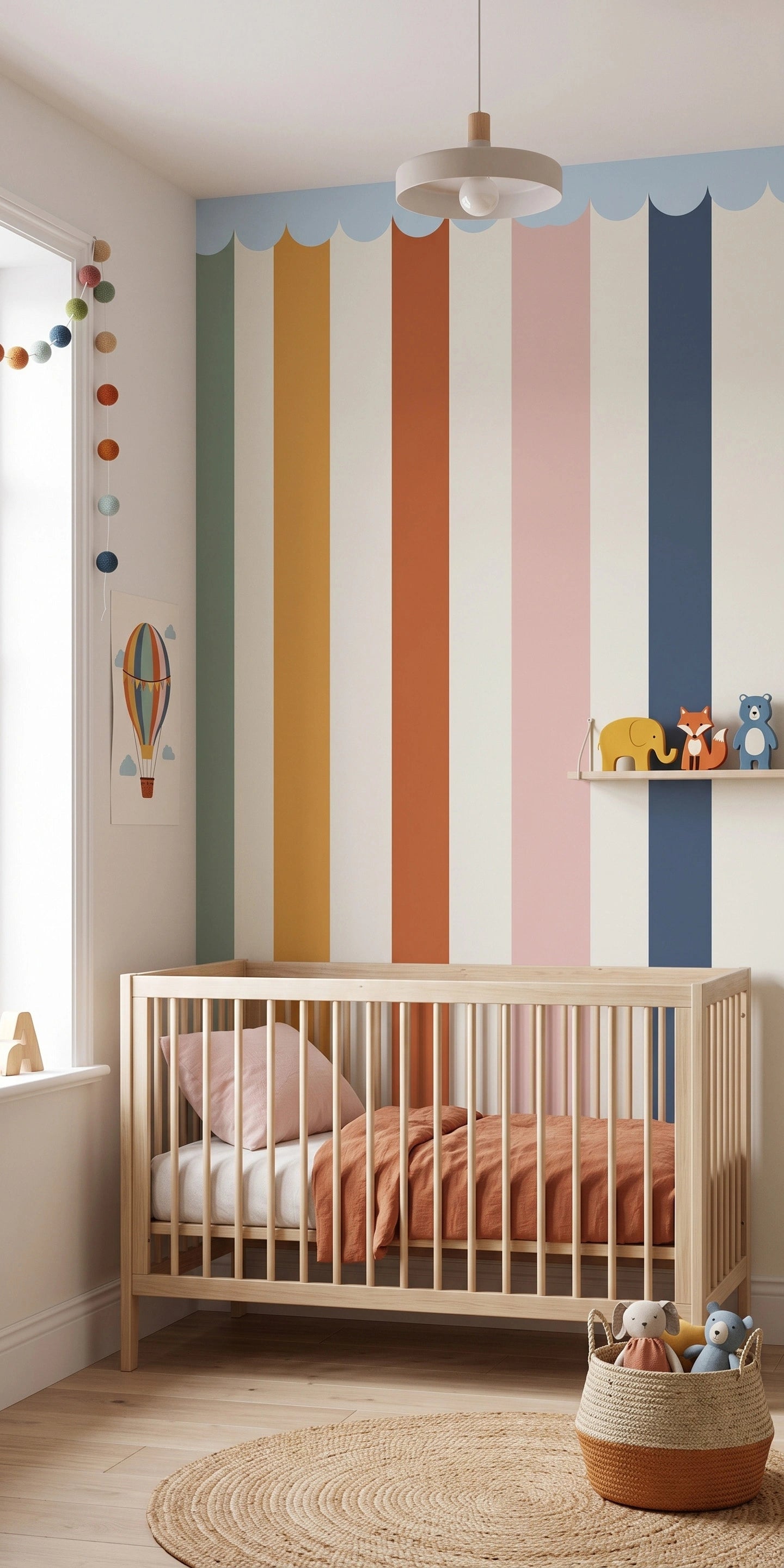Tapeta funky paski rainbow