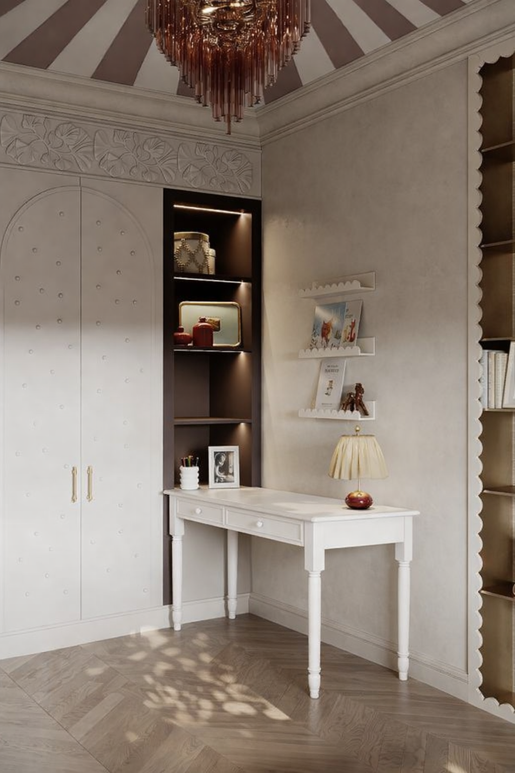 Drewniane biurko Maxime