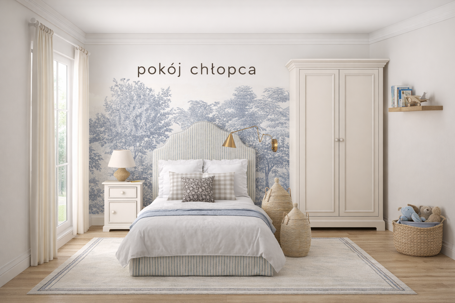 Drewniana szafa dwudrzwiowa Maxime