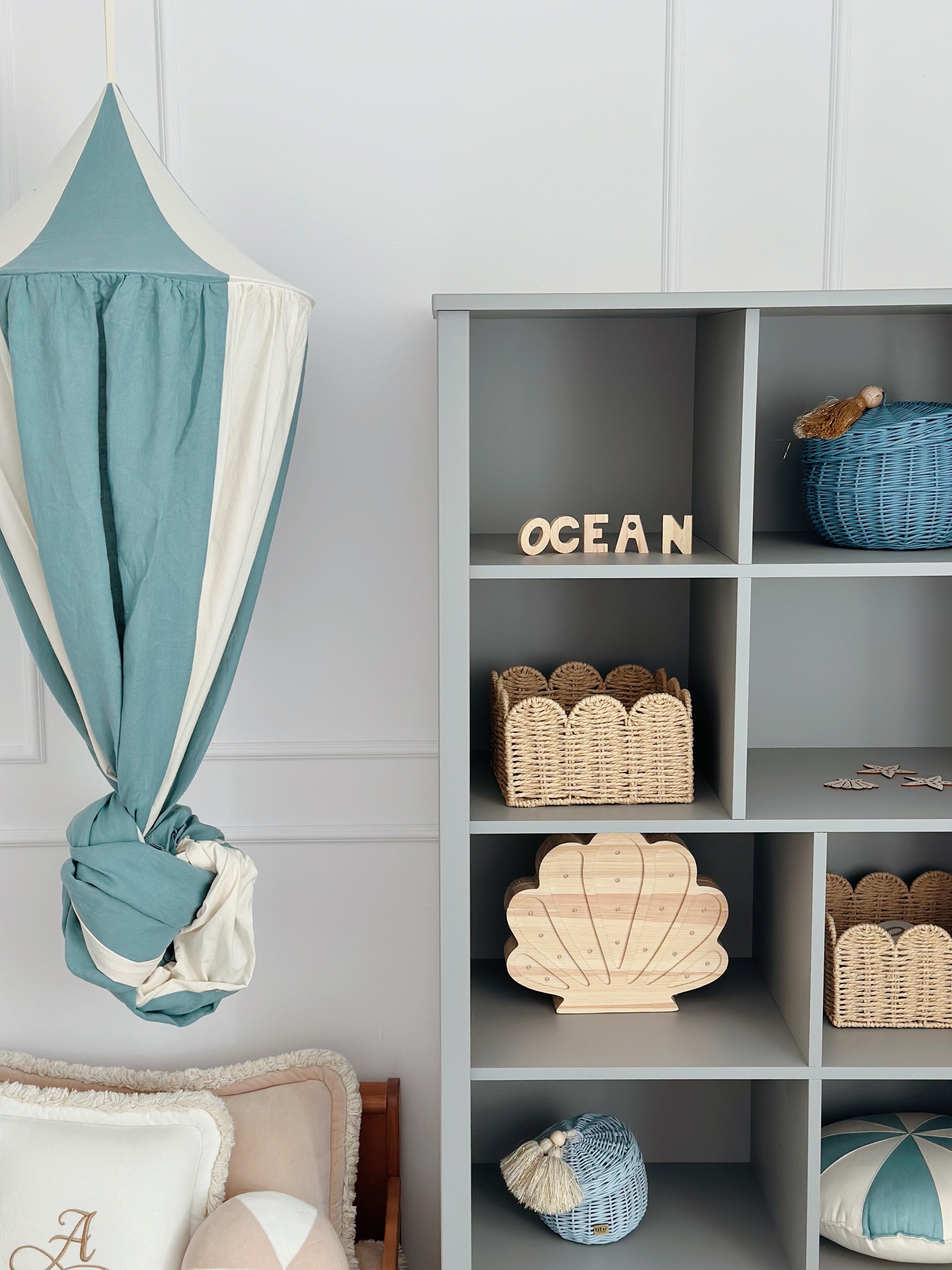 Regał dziecięcy biały/szary Zara