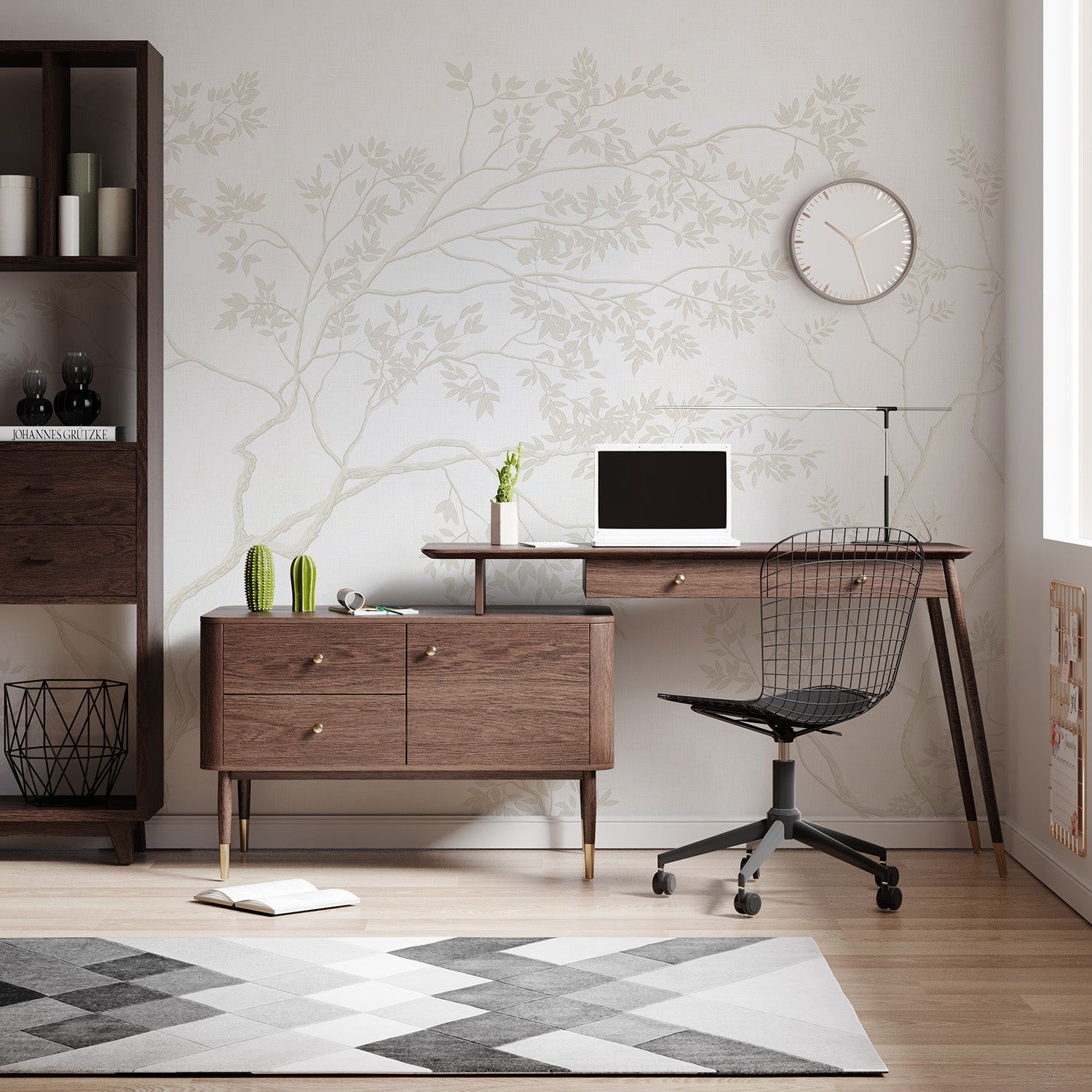 Tapeta mural delikatne gałązki