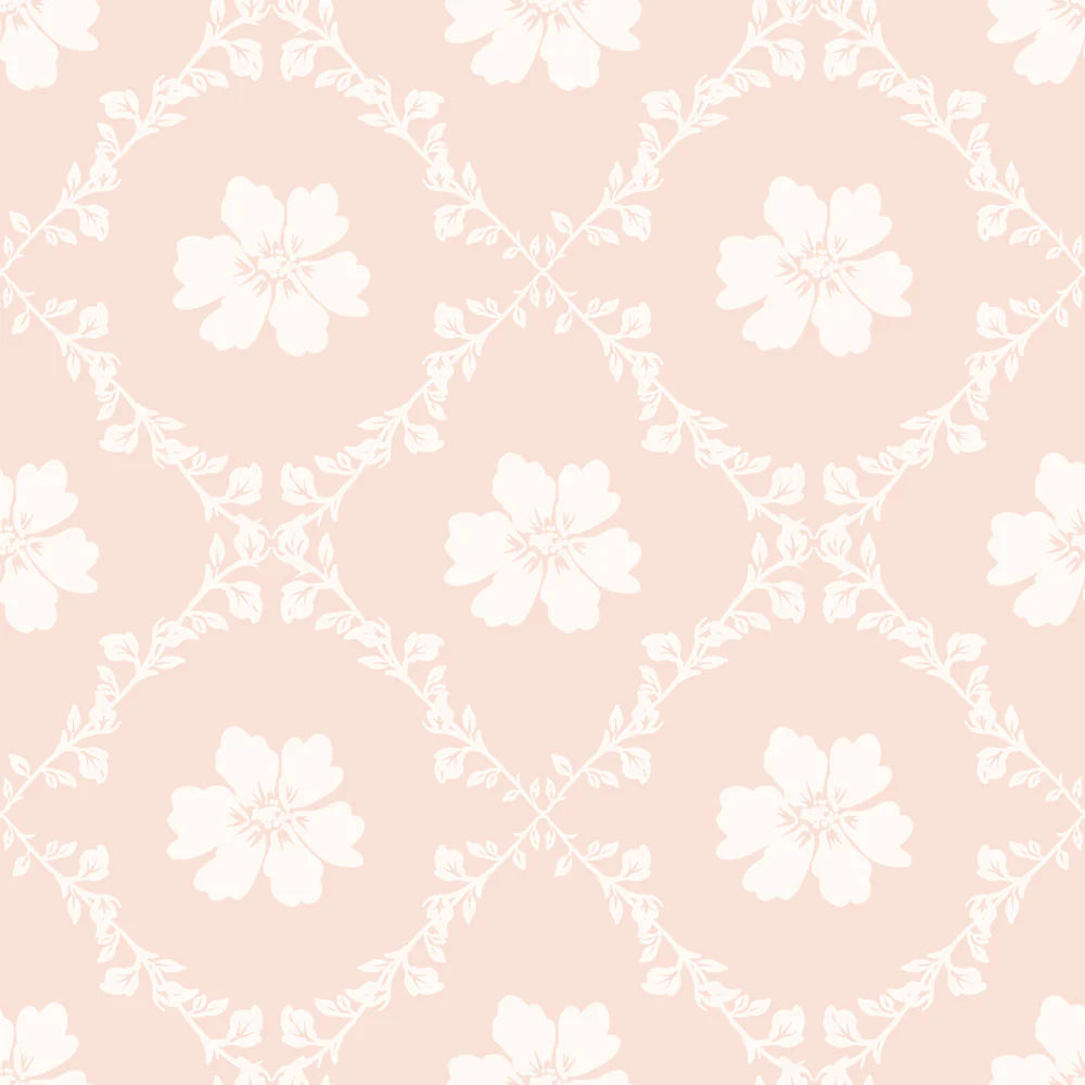 Tapeta angielski wzór Pink Old Pattern