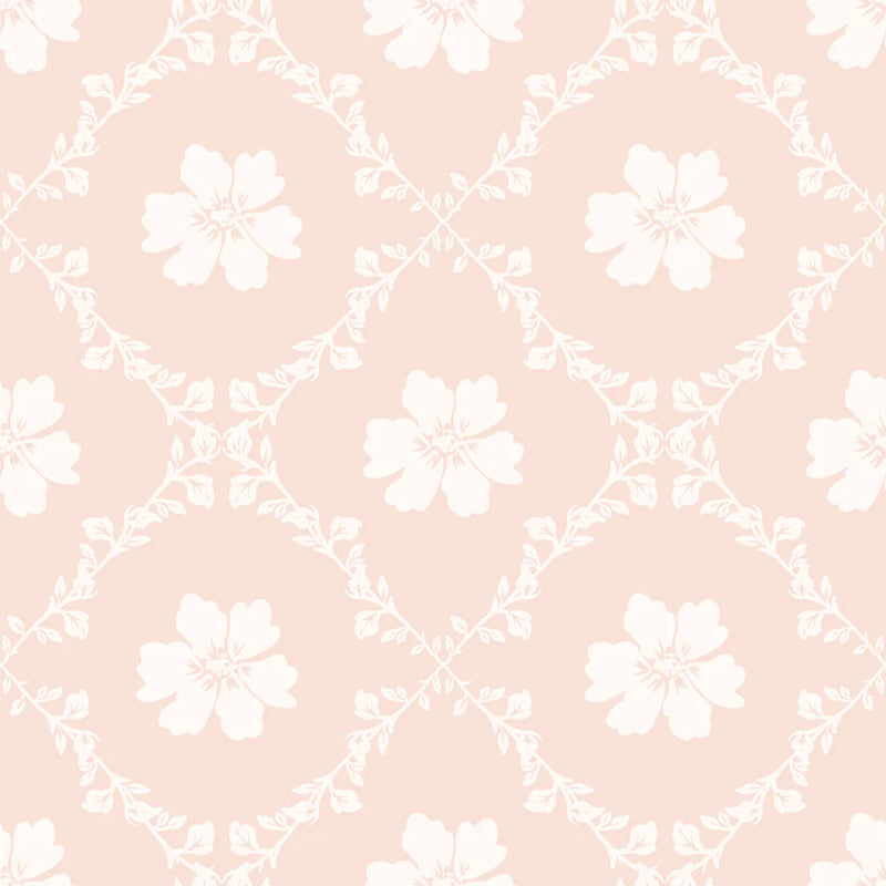 Tapeta angielski wzór Pink Old Pattern