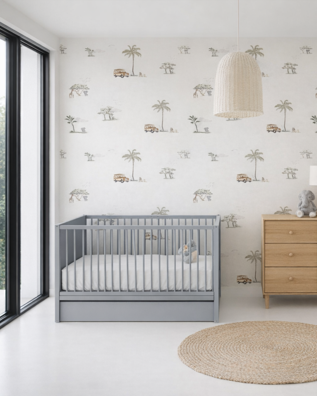 Drewniane łóżeczko z szufladą i funkcją tapczanika Tweens