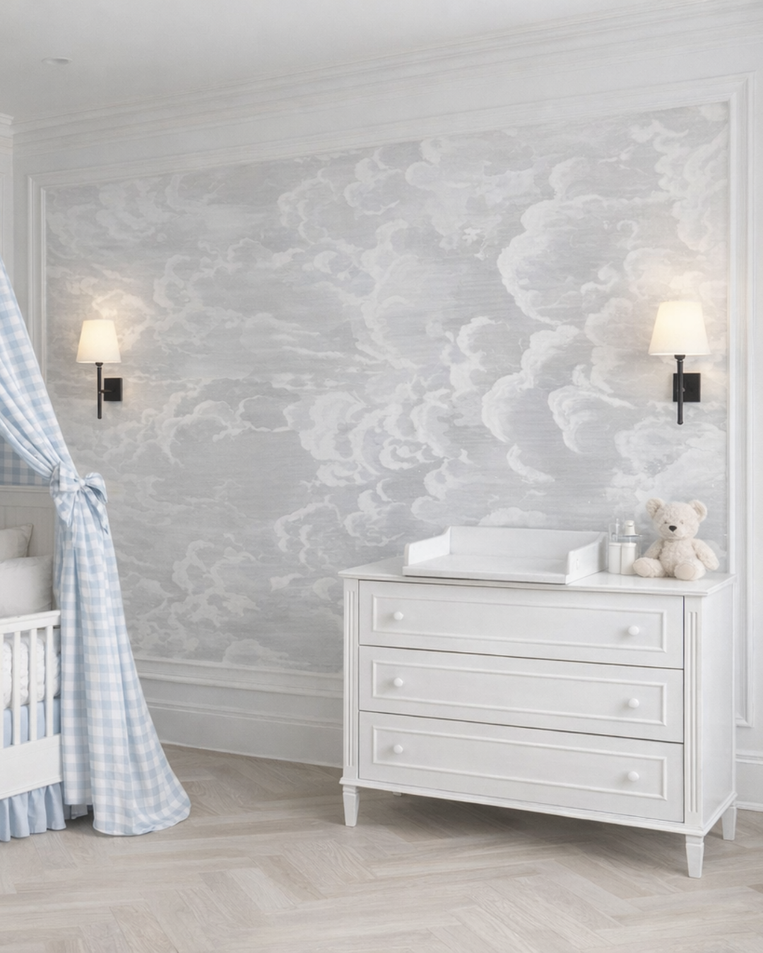 Komoda z przewijakiem frezowana Bianka