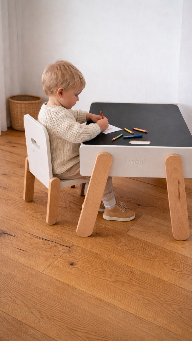 Zestaw montessori - stoilk z krzesełkiem Fjell & Üte