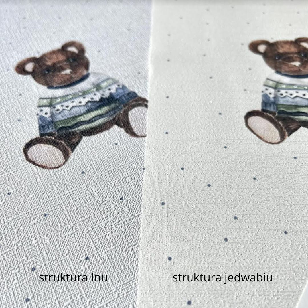 Tapeta miś Hubert beż